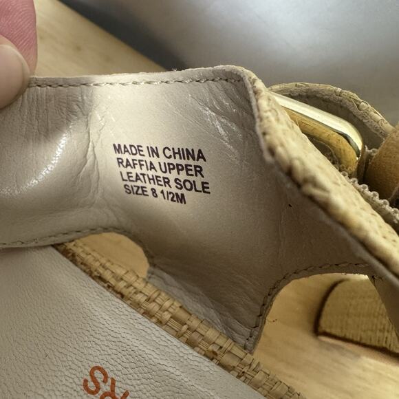 Michael Kors Dillon Raffia High Heel Sandals Women’s 8.5M Natural Slingback - Picture 12 of 12